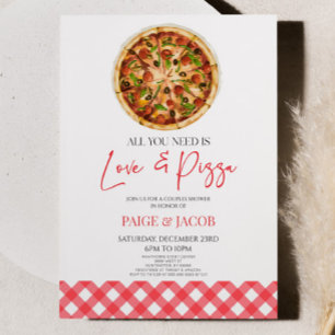 Alles wat je nodig hebt is liefde en pizza koppels kaart