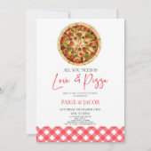 Alles wat je nodig hebt is liefde en pizza koppels kaart (Voorkant)