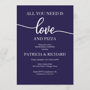 Alles wat je nodig hebt is liefde en Pizza repetit Kaart