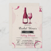 Alles wat je nodig hebt is liefde en wijnuitnodigi kaart (Voorkant / Achterkant)