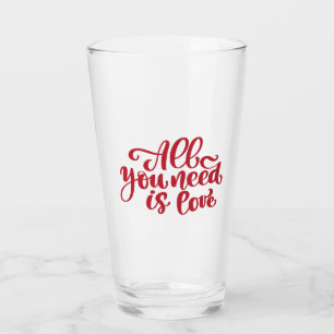 Alles wat je nodig hebt is liefde glas