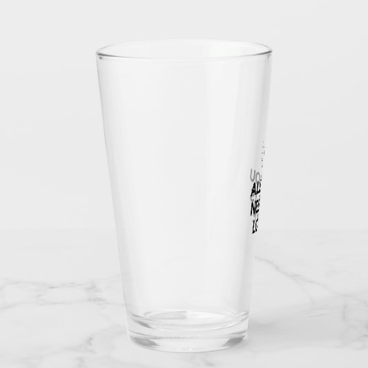 Alles wat je nodig hebt is liefde glas (Rechts)