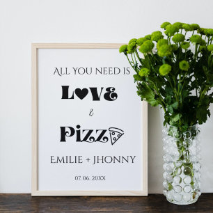 Alles wat je nodig hebt is liefde & Pizza repetiti Poster
