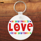 Alles wat je nodig hebt is liefde sleutelhanger (Voorkant)