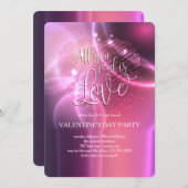 Alles wat je nodig hebt is liefde uitnodiging (Voorkant / Achterkant)