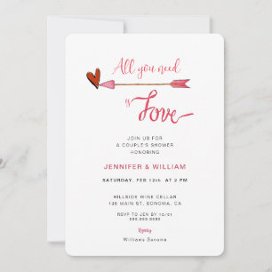 Alles wat je nodig hebt is liefde valentijnen paar kaart