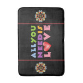 Alles wat je nodig hebt is Love Bath Mat (Voorkant Verticaal)