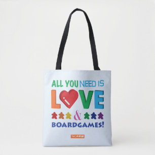Alles wat je nodig hebt is Love & Boardgames! Draagtas