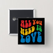 Alles wat je nodig hebt is Love Button (Voorkant /achterkant)