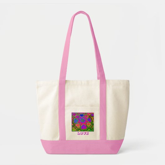 'Alles wat je nodig hebt is Love Canvas Pocket Can Tote Bag (Voorkant)