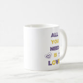 Alles wat je nodig hebt is Love Coffee Mok (Voorkant rechts)