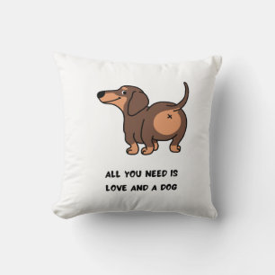 Alles wat je nodig hebt is Love Dachshund Dog Pill Kussen