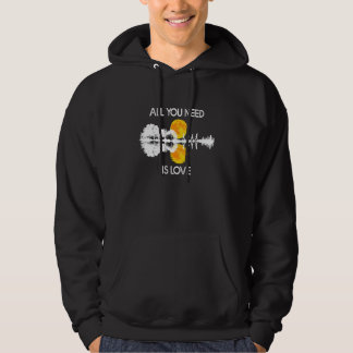Alles wat je nodig hebt is Love Guitar Lake Shadow Hoodie