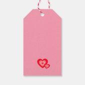 Alles wat je nodig hebt is Love Personalized Pink Cadeaulabel (Achterkant)