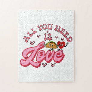Alles wat je nodig hebt is Love T-Shirt Legpuzzel
