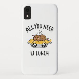 Alles wat je nodig hebt is lunch iPhone XR hoesje