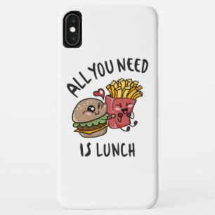 Alles wat je nodig hebt is lunch iPhone XS max hoesje