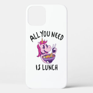 Alles wat je nodig hebt is lunch iPhone 12 hoesje