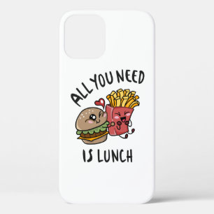 Alles wat je nodig hebt is lunch iPhone 12 hoesje
