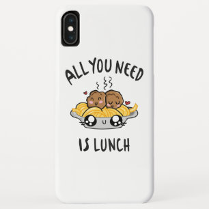Alles wat je nodig hebt is lunch iPhone XS max hoesje