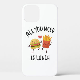 Alles wat je nodig hebt is lunch iPhone 12 hoesje