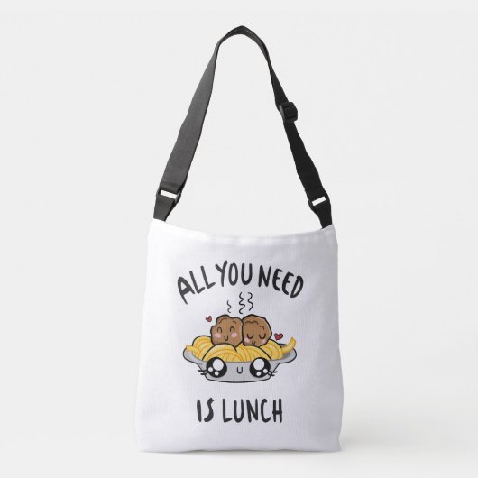 Alles wat je nodig hebt is lunch crossbody tas (Voorkant)