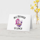 Alles wat je nodig hebt is lunch kaart (Gele Bloem)