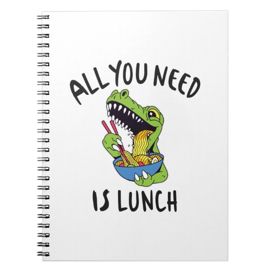 Alles wat je nodig hebt is lunch notitieboek (Voorkant)