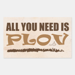Alles wat je nodig hebt is Plov. Oezbeeks, Azerbei Rechthoekige Sticker