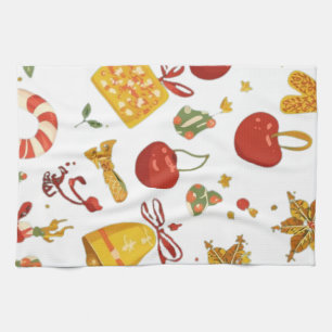 Alles wat met Kerstmis te maken heeft Theedoek