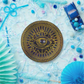 Alles wat Mystic Eye Gold ziet op Nebula Sky Papieren Bordje (Feest)