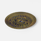 Alles wat Mystic Eye Gold ziet op Nebula Sky Papieren Bordje (Gekanteld)