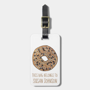 Alles wat Poppy Sesame Seed Bagel Breakfast Food Bagagelabel
