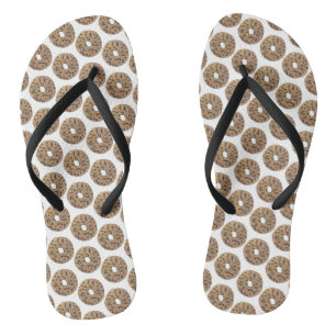 Alles wat Poppy Sesame Seed Bagel Breakfast Food Teenslippers