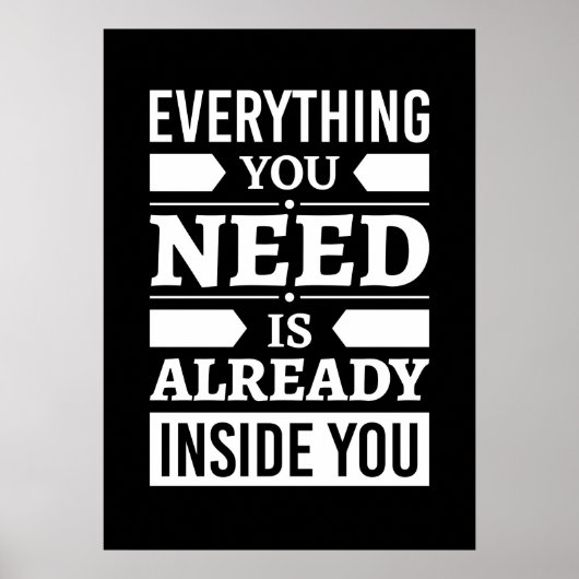 Alles wat u nodig hebt, bevindt zich al in u poster (Voorkant)