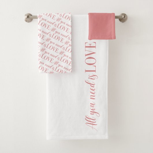 Alles wat u nodig hebt, is een liefdeshanddoekset bad handdoek (Insitu)