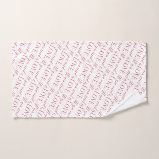 Alles wat u nodig hebt, is een liefdeshanddoekset bad handdoek (Handdoek)