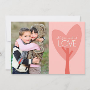 Alles wat u nodig hebt is een Valentijnsdag-liefde Feestdagenkaart