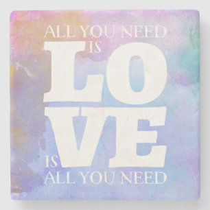 Alles wat u nodig hebt is het Onderzetter Liefde Q