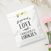 ALLES WAT U NODIG HEBT, IS LOVE- EN kerstcookies-s Bedankzakje (Gezegeld)