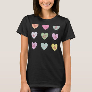 Alles wat u nodig hebt is Luv Hearts Snoep Love Va T-shirt