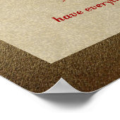 Alles wat u nodig hebt poster (Hoek)