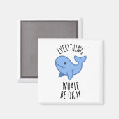 Alles wat walvis is oké magneet (Voorkant / Achterkant)