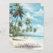 Alles wat we nodig hebben is een Love Beach Engage Kaart (Voorkant / Achterkant)