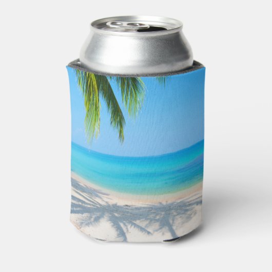 Alles wat we nodig hebben is liefde strand trouwda blikjeskoeler (Blikje Achterkant)