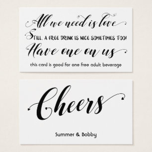 Alles wat we nodig hebben is Love Wedding & Event Visitekaartje
