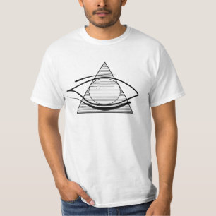 Alles wat ziet dat oogverrijking door de piramide  t-shirt