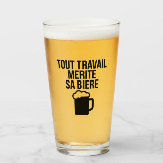 Alles werk verdient zijn bier glas
