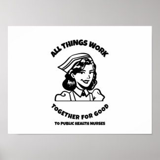 Alles werkt goed voor de volksgezondheid poster