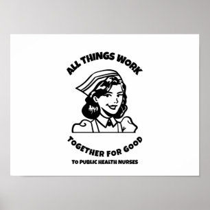 Alles werkt samen voor de volksgezondheid poster